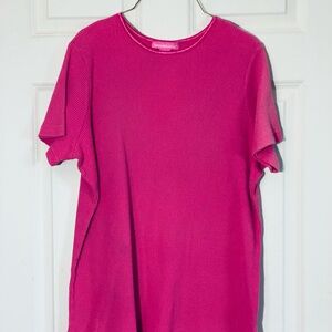 Woman Within Pink Relaxed Short Sleeve T-Shirt